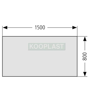Deska 1500 x 800 mm